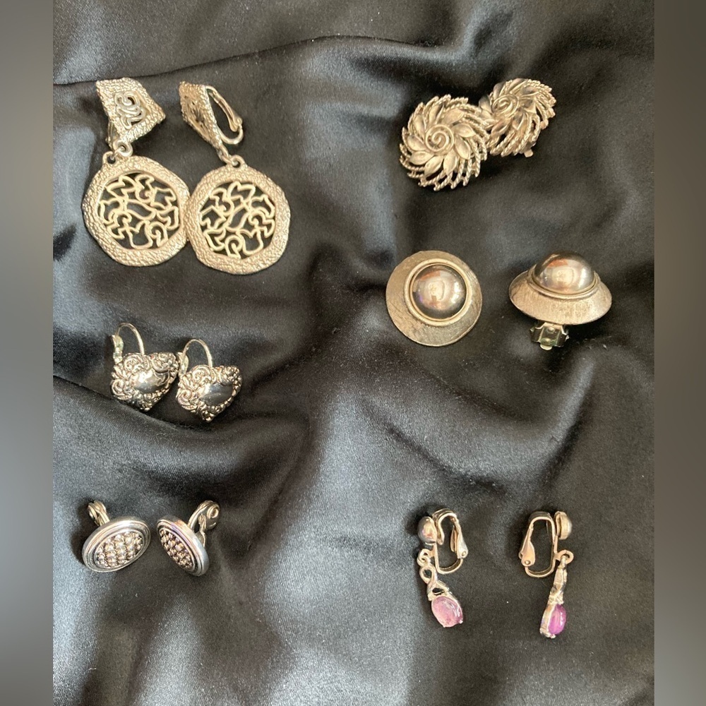 Vintage Designer Costume Clip On Napier Lisner unbranded total 6 pair